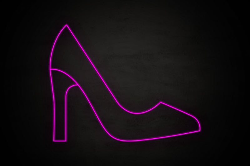 Heels icon Female restrooms - LED neon sign