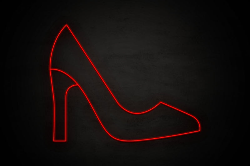 Heels icon Female restrooms - LED neon sign