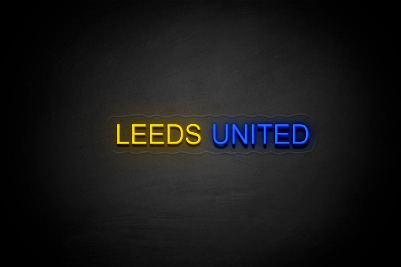 "LEEDS UNITED" - Licensed LED Neon Sign, Leeds United FC