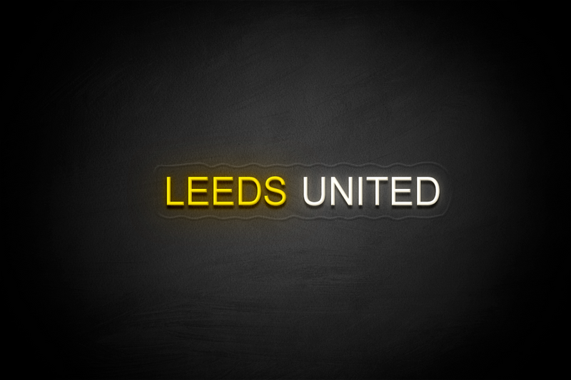 "LEEDS UNITED" - Licensed LED Neon Sign, Leeds United FC