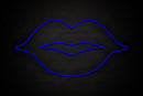 Female Lips restroom icon - LED neon sign