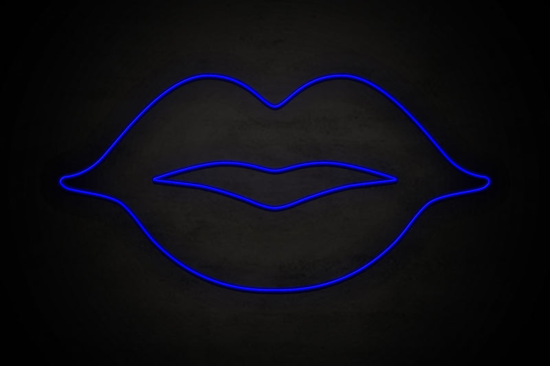 Female Lips restroom icon - LED neon sign