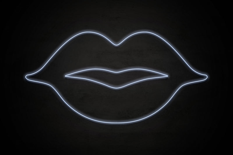 Female Lips restroom icon - LED neon sign