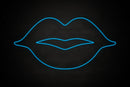Female Lips restroom icon - LED neon sign