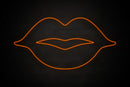 Female Lips restroom icon - LED neon sign