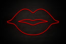 Female Lips restroom icon - LED neon sign