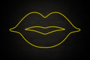 Female Lips restroom icon - LED neon sign
