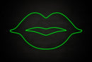 Female Lips restroom icon - LED neon sign