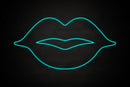 Female Lips restroom icon - LED neon sign