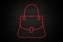 Purse icon Female restrooms - LED neon sign