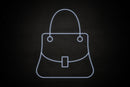 Purse icon Female restrooms - LED neon sign