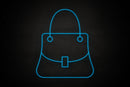 Purse icon Female restrooms - LED neon sign
