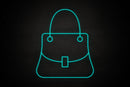 Purse icon Female restrooms - LED neon sign