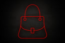 Purse icon Female restrooms - LED neon sign
