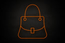 Purse icon Female restrooms - LED neon sign