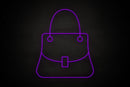 Purse icon Female restrooms - LED neon sign