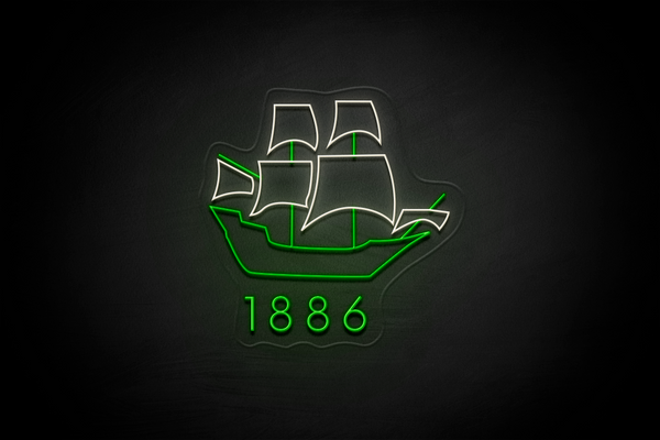 The Mayflower & 1886 - Licensed LED Neon Sign, Plymouth Argyle FC