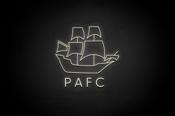 The Mayflower & PAFC - Licensed LED Neon Sign, Plymouth Argyle FC