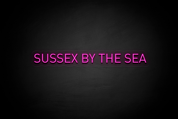 "SUSSEX BY THE SEA" - Licensed LED Neon Sign, Brighton & Hove Albion FC