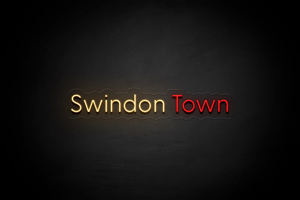 "Swindon Town" - Licensed LED Neon Sign, Swindon Town FC