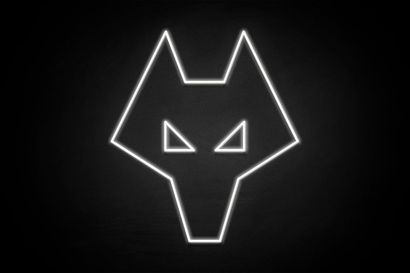 Wolves Simplified Crest - Licensed LED Neon Sign, Wolverhampton Wanderers FC