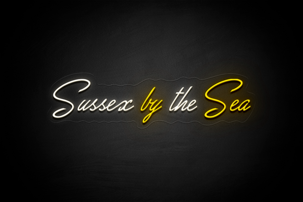 "Sussex by the Sea" - Licensed LED Neon Sign, Brighton & Hove Albion FC