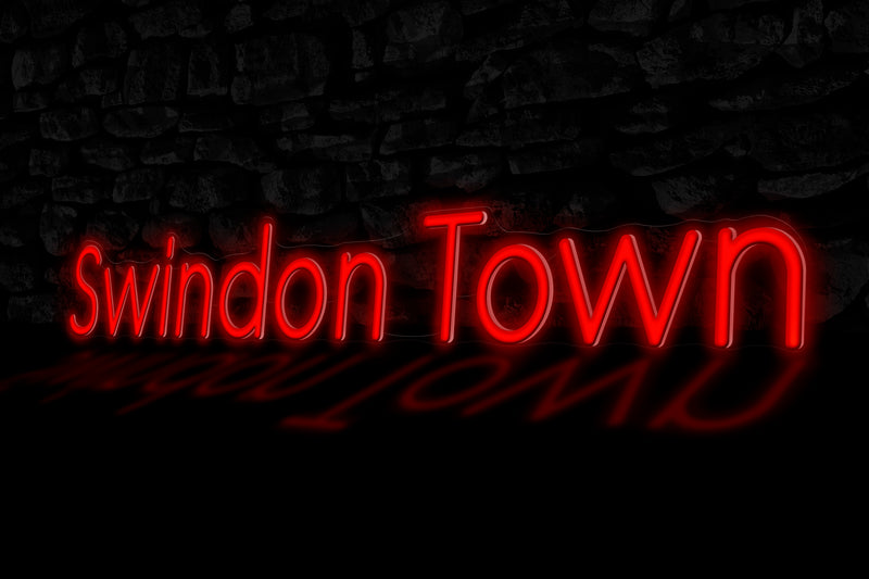 "Swindon Town" - Licensed LED Neon Sign, Swindon Town FC