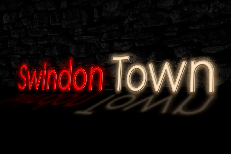 "Swindon Town" - Licensed LED Neon Sign, Swindon Town FC