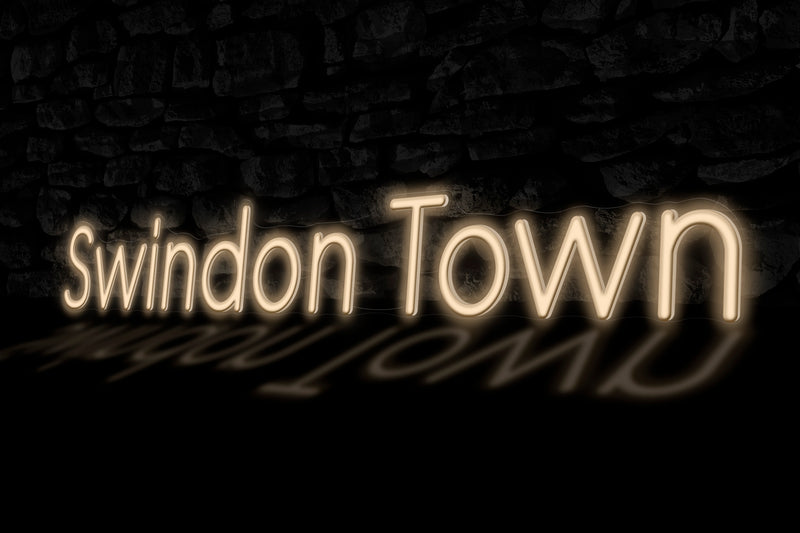 "Swindon Town" - Licensed LED Neon Sign, Swindon Town FC