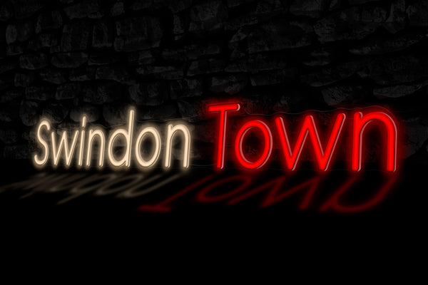 "Swindon Town" - Licensed LED Neon Sign, Swindon Town FC