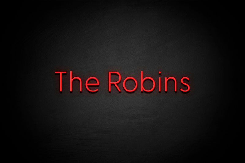 "The Robins" (block letters) - Licensed LED Neon Sign, Swindon Town FC