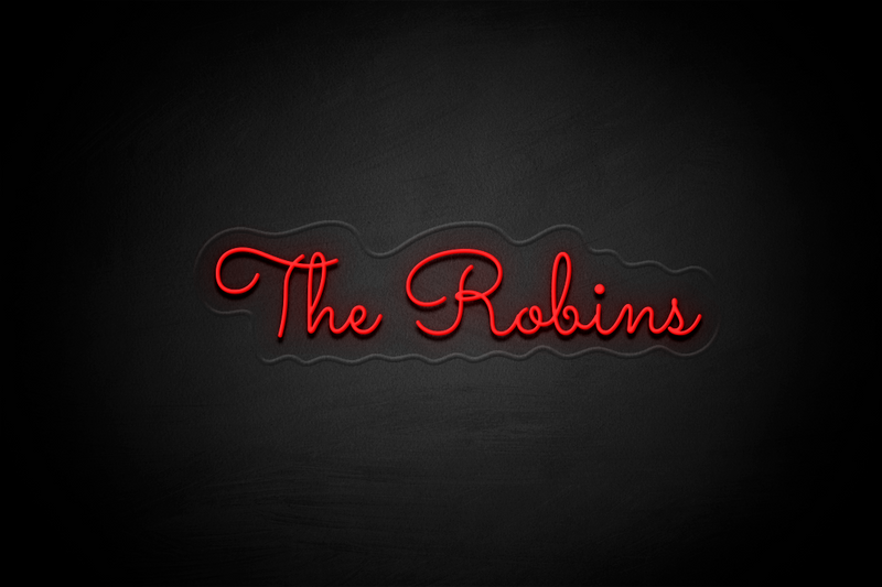 "The Robins" (Monty font) - Licensed LED Neon Sign, Swindon Town FC