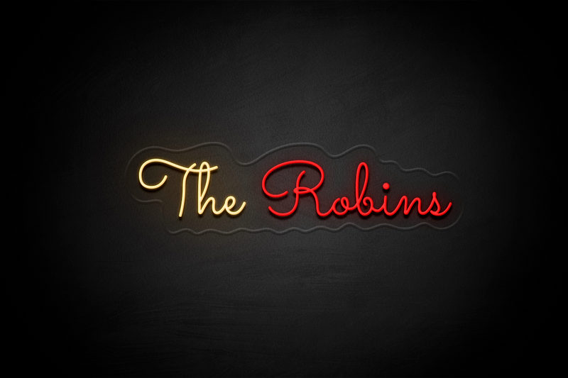 "The Robins" (Monty font) - Licensed LED Neon Sign, Swindon Town FC