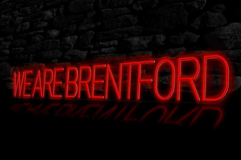 "WE ARE BRENTFORD" - Licensed LED Neon Sign, Brentford FC