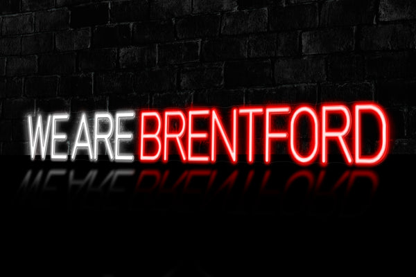 "WE ARE BRENTFORD" - Licensed LED Neon Sign, Brentford FC