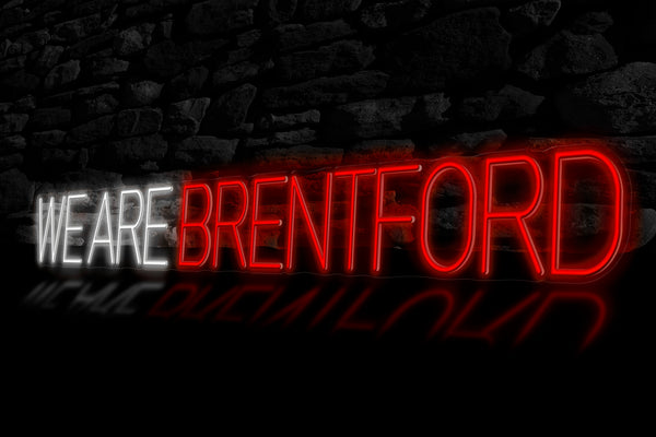 "WE ARE BRENTFORD" - Licensed LED Neon Sign, Brentford FC