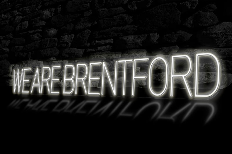 "WE ARE BRENTFORD" - Licensed LED Neon Sign, Brentford FC