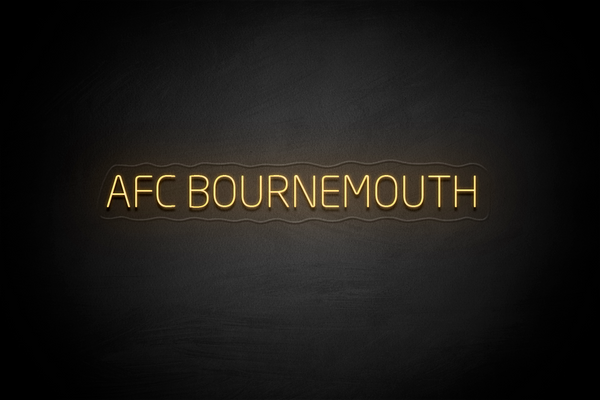"AFC BOURNEMOUTH" - Licensed LED Neon Sign, AFC Bournemouth