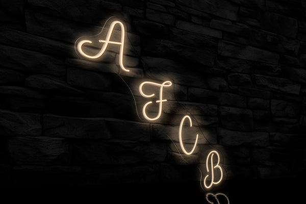 "AFCB" (in steps) - Licensed LED Neon Sign, AFC Bournemouth