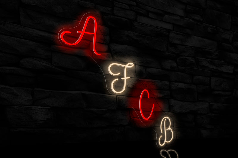 "AFCB" (in steps) - Licensed LED Neon Sign, AFC Bournemouth