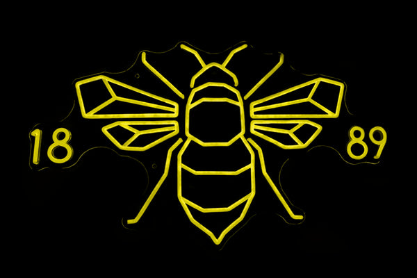 The Brentford Bee & Year 1889 - Licensed LED Neon Sign, Brentford FC