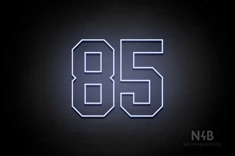 Number "85" (Details font) - LED neon sign