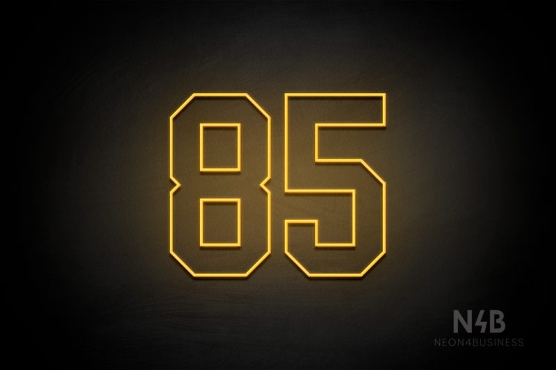 Number "85" (Details font) - LED neon sign