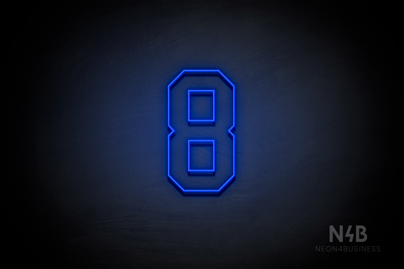 Number "8" (Details font) - LED neon sign