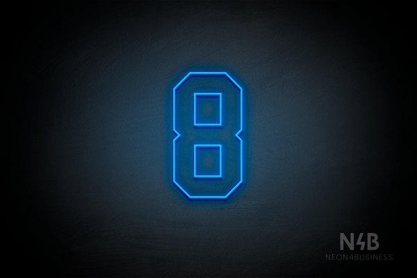 Number "8" (Details font) - LED neon sign