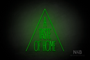 "A TASTE OF HOME" (Dragons font) - LED neon sign