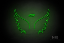 Angel Wings and Halo - LED neon sign