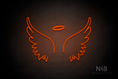 Angel Wings and Halo - LED neon sign