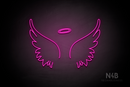 Angel Wings and Halo - LED neon sign
