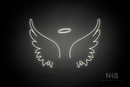 Angel Wings and Halo - LED neon sign